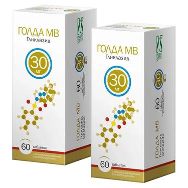 Набор 2Х Голда МВ 30 мг таблетки с модифицированным высвобождением 60 шт