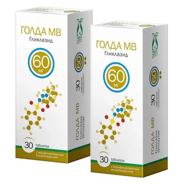 Набор 2Х Голда МВ 60 мг таблетки с модифицированным высвобождением 30 шт