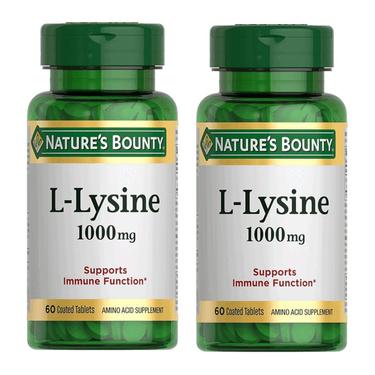 Набор 2Х Nature's Bounty L-лизин 1000 мг таблетки 60 шт