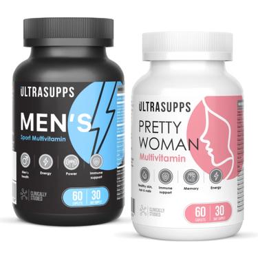 Набор Ultrasupps Мультивитамины для мужчин 60 шт + Мультивитамины для женщин 60 шт