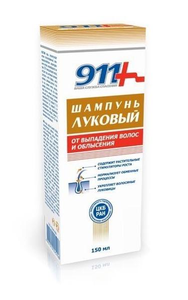 911 Шампунь Луковый с красным перцем от выпадения волос и облысения 150 мл