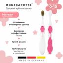 Montcarotte Kids Зубная щетка для детей 0-10 лет Розовая Мягкая