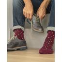 Relaxsan Гольфы компрессионные Cotton Socks Fancy 1 класс компрессии размер 4 Бордо-Горох