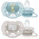 Philips Avent Ultra Soft Пустышка силиконовая 6-18 месяцев 2 шт