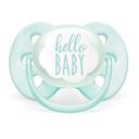 Philips Avent Ultra Soft Hello Пустышка силиконовая 0-6 месяцев