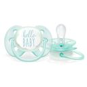 Philips Avent Ultra Soft Hello Пустышка силиконовая 0-6 месяцев