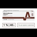 Диклофенак-Акрихин 1% гель для наружного применения 40 г