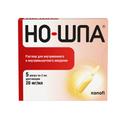 Но-шпа 20 мг/мл раствор для инъекций 2 мл 5 шт