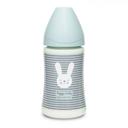 Suavinex Hygge Baby Бутылочка с круглой силикиновой соской Зеленый с полосками 270 мл