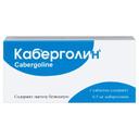Каберголин 0,5 мг таблетки 8 шт