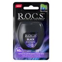 R.O.C.S. Зубная нить расширяющаяся черная Мята и ягоды 40 м