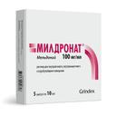 Милдронат 100 мг/мл раствор для инъекций 10 мл 5 шт