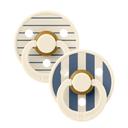 Bibs Colour Пустышка латексная с 0 месяцев Ivory-Steel Blue 2 шт 