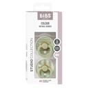 Bibs Colour Пустышка латексная с 6 месяцев Sage 2 шт 