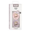 Bibs Boheme Пустышка латексная с 6 месяцев Blossom-Dusky Lilac 2 шт
