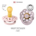 Bibs Boheme Пустышка латексная с 6 месяцев Blossom-Dusky Lilac 2 шт