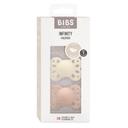 Bibs Infinity Пустышка анатомическая силиконовая с 0 месяцев  Ivory-Blush 2 шт