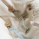 Bibs Держатель для пустышки Baby Blue-Ivory