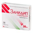 Занидип-Рекордати 20 мг таблетки 28 шт