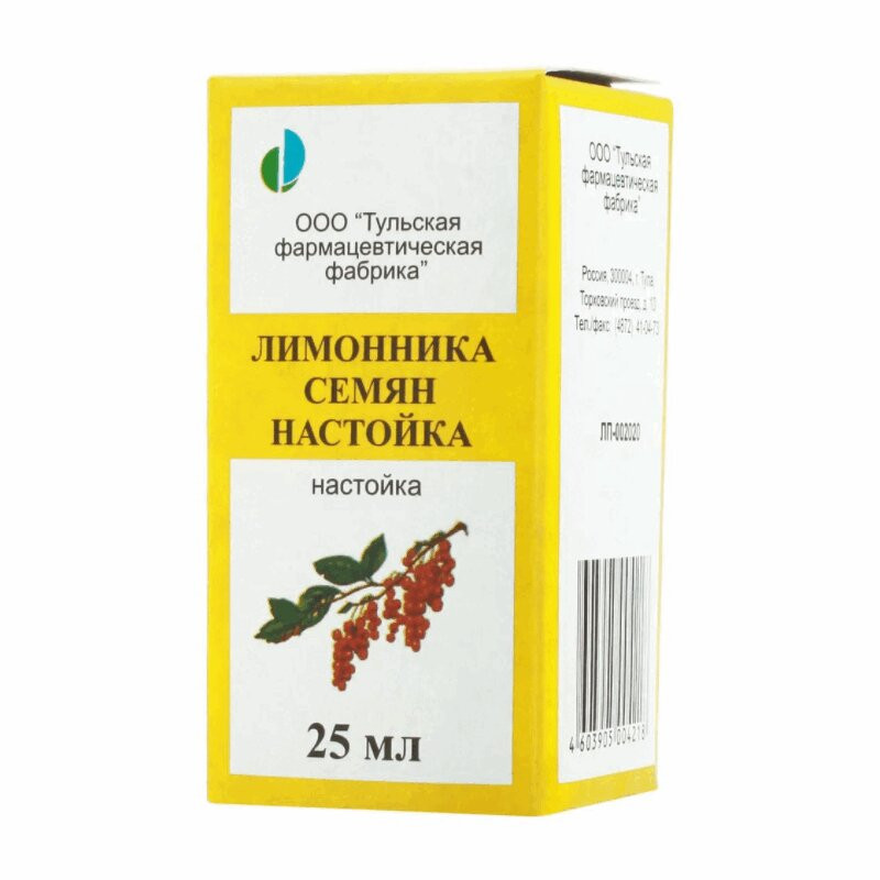 Лимонника семян настойка 25 мл