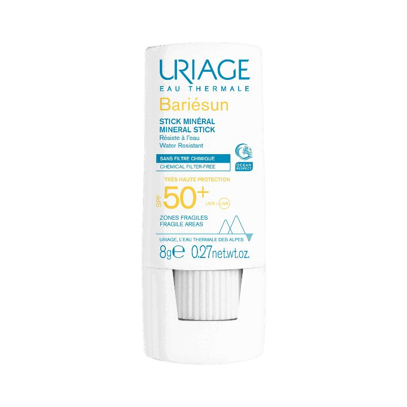 Uriage Bariésun Минеральный стик для уязвимых зон водостойкий SPF 50+ 8 г