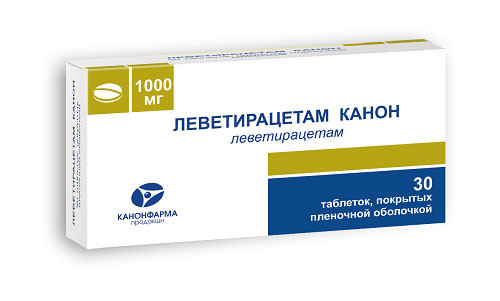 Леветирацетам Канон 1000 мг таблетки 30 шт