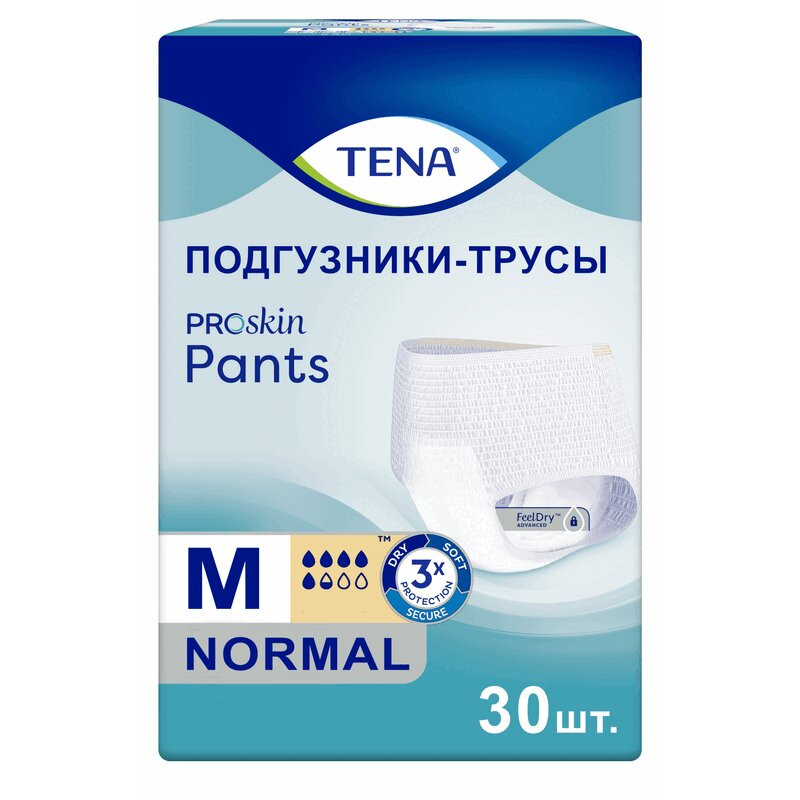 Tena Pants Normal Подгузники-трусы для взрослых размер М 30 шт