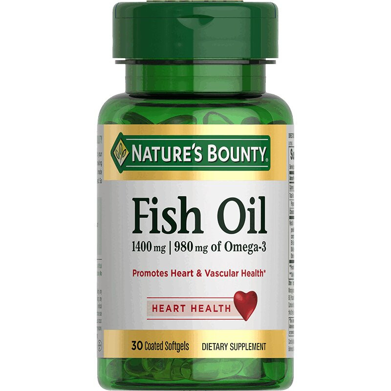 Nature's Bounty Рыбий Жир Омега-3 980 мг капсулы 30 шт
