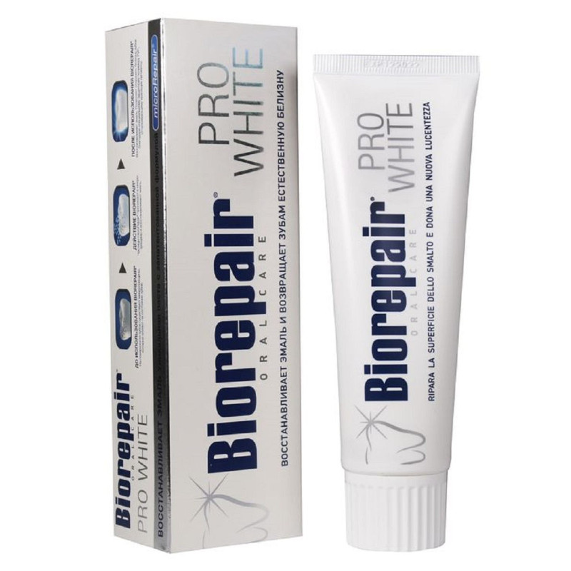 Biorepair Pro White Зубная паста отбеливающая 75 мл
