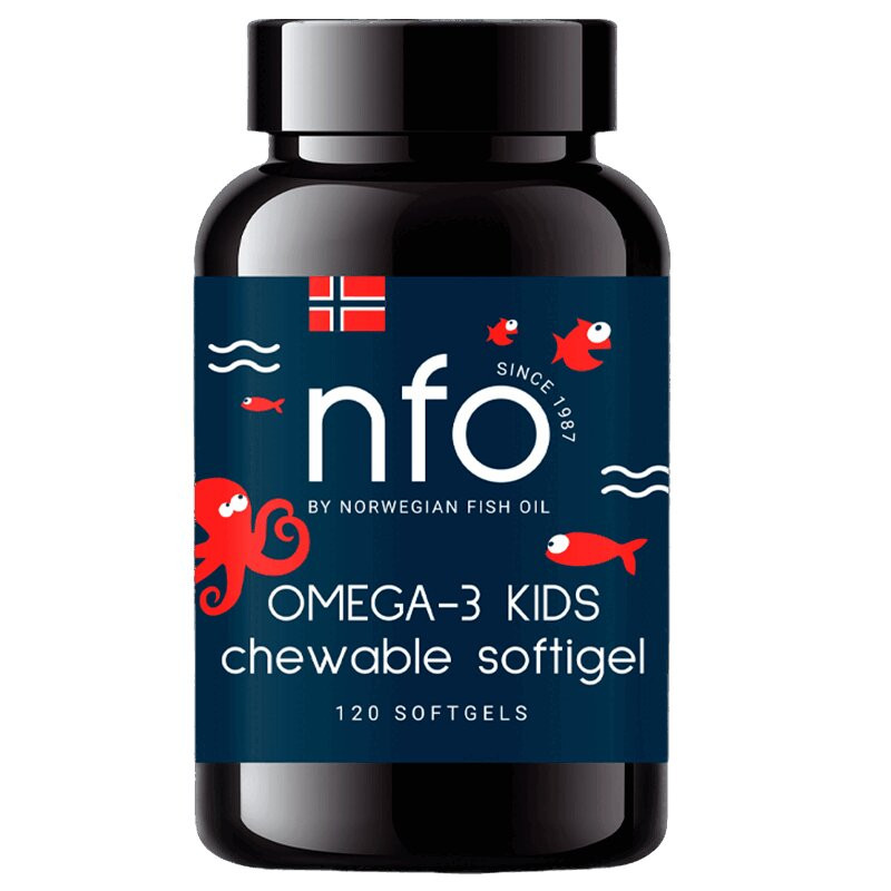 NFO Kids Омега-3 с витамином D капсулы жевательные 120 шт