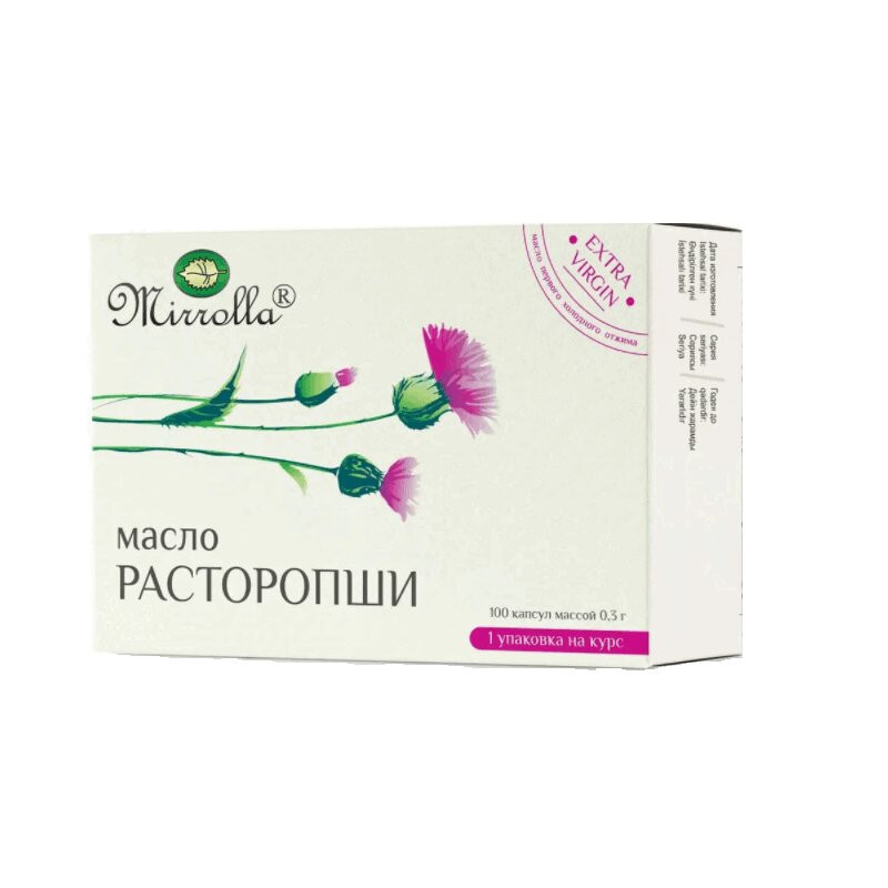 Mirrolla Расторопши масло капсулы 100 шт