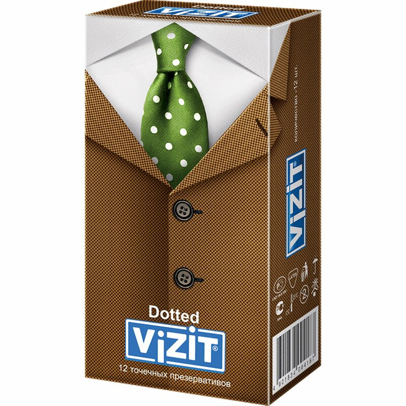 Vizit Dotted презервативы точечные 12 шт
