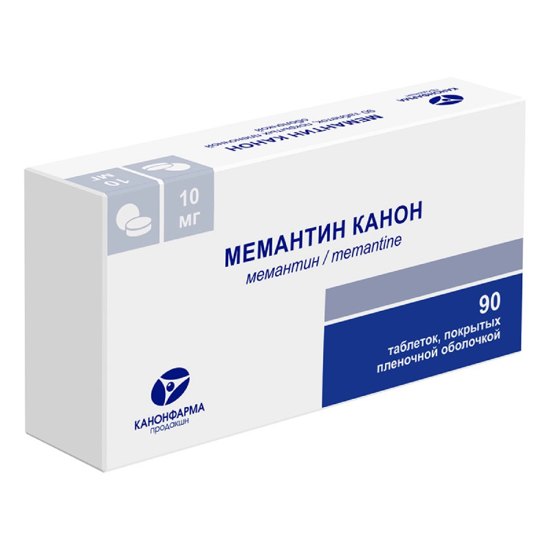 Мемантин Канон 10 мг таблетки 90 шт