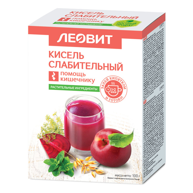 Леовит Кисель Слабительный 20 г 5 шт