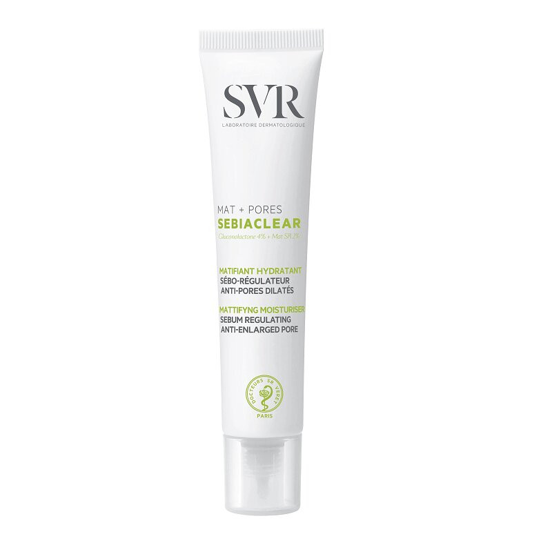 SVR Sebiaclear Mat+Pores Гель-уход для комбинированной или жирной кожи 40 мл