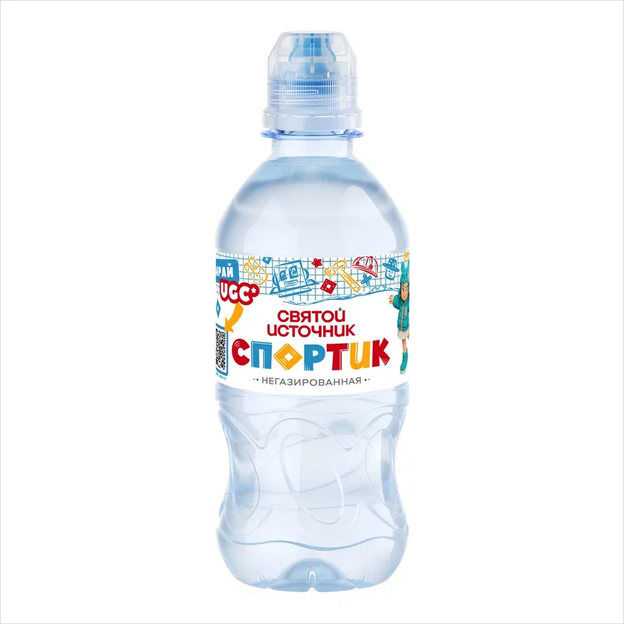 Святой Источник Спортик Вода минеральная негазированная 0,33 л
