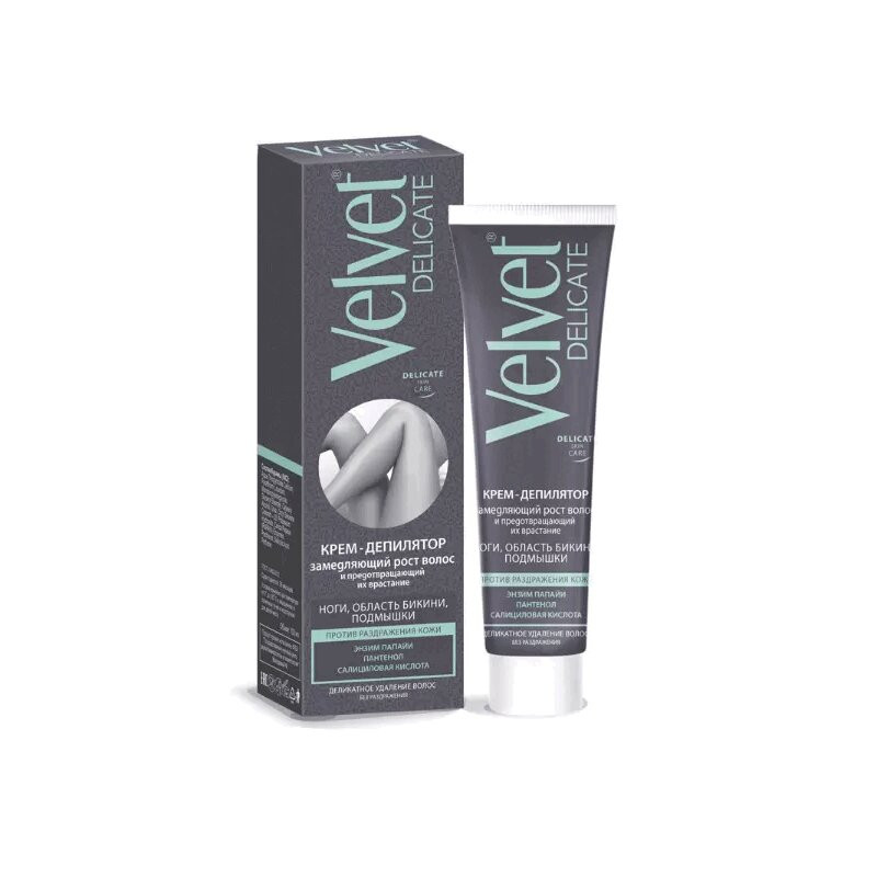 Velvet Delicate Крем для депиляции замедляющий рост волос 100 мл