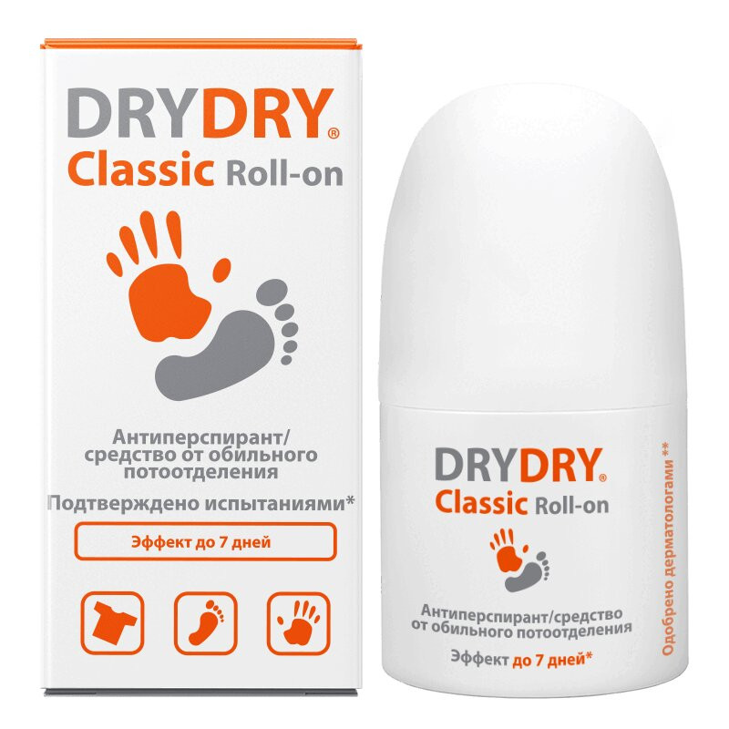Dry Dry Classic Roll-on Средство от обильного потоотделения длительного действия 35 мл