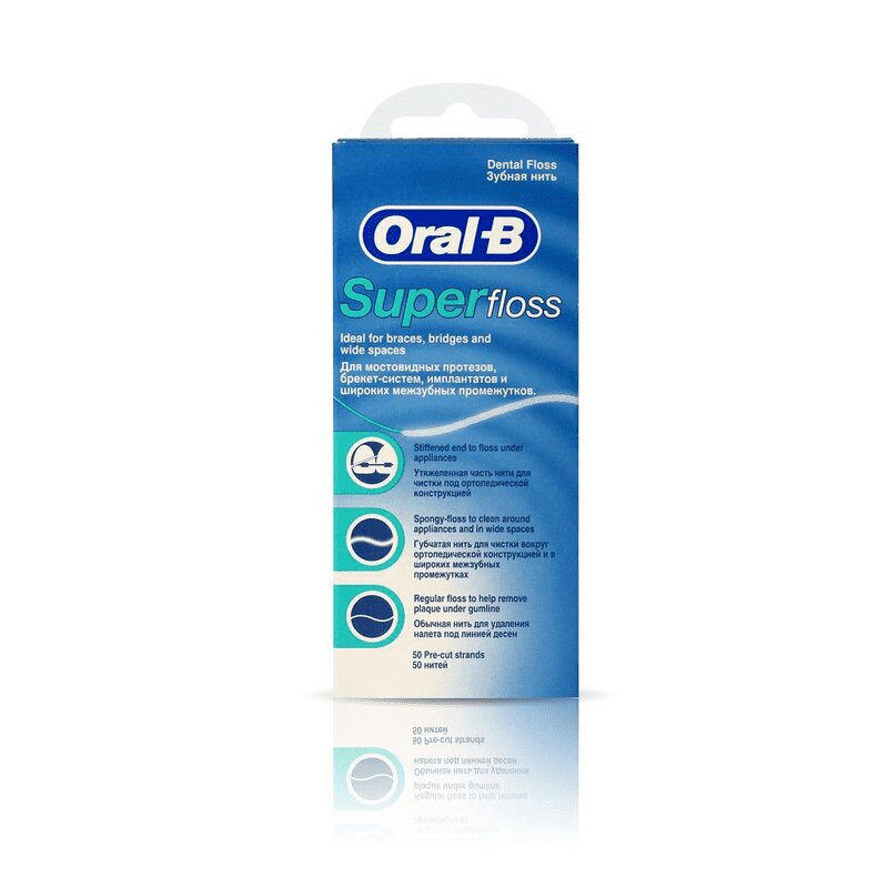 Oral-B Super Floss Зубная нить 50 шт