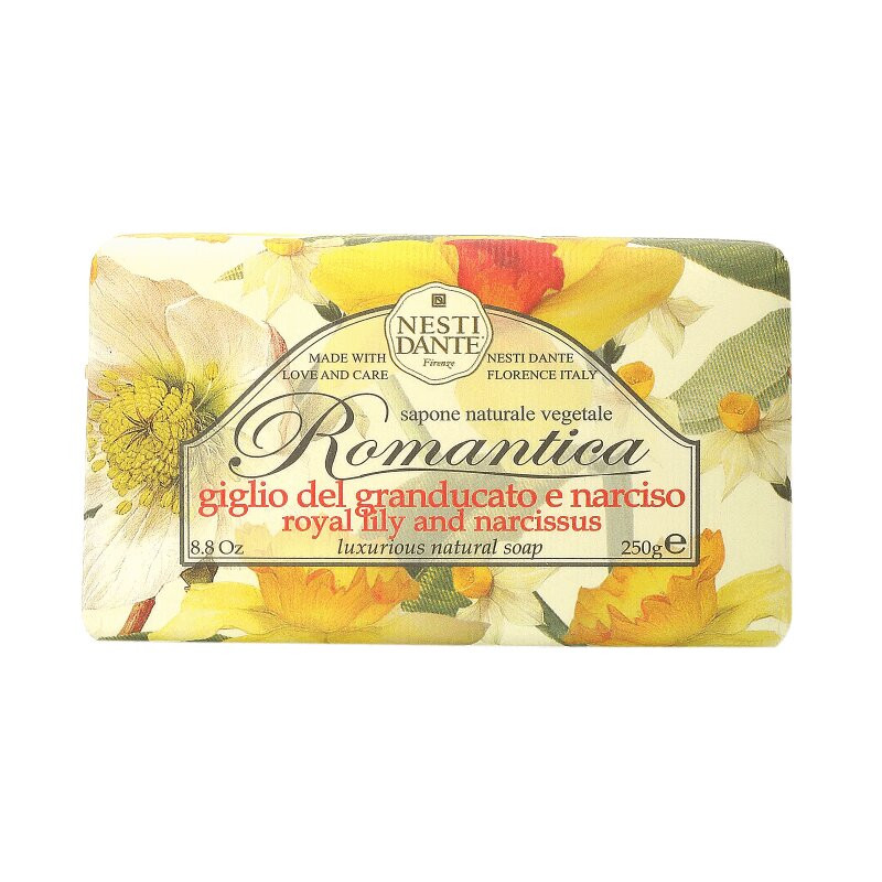Nesti Dante Romantica Мыло парфюмированное Королевская лилия и Нарцисс 250 г