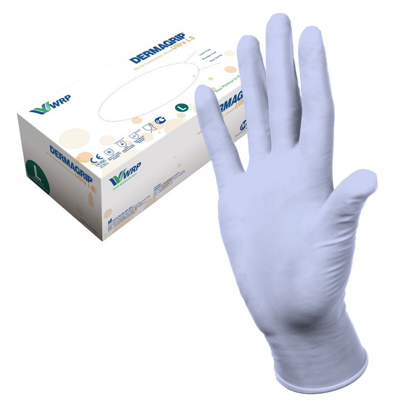 Dermagrip Ultra LS Перчатки нитриловые нестерильные неопудренные размер L 2 шт