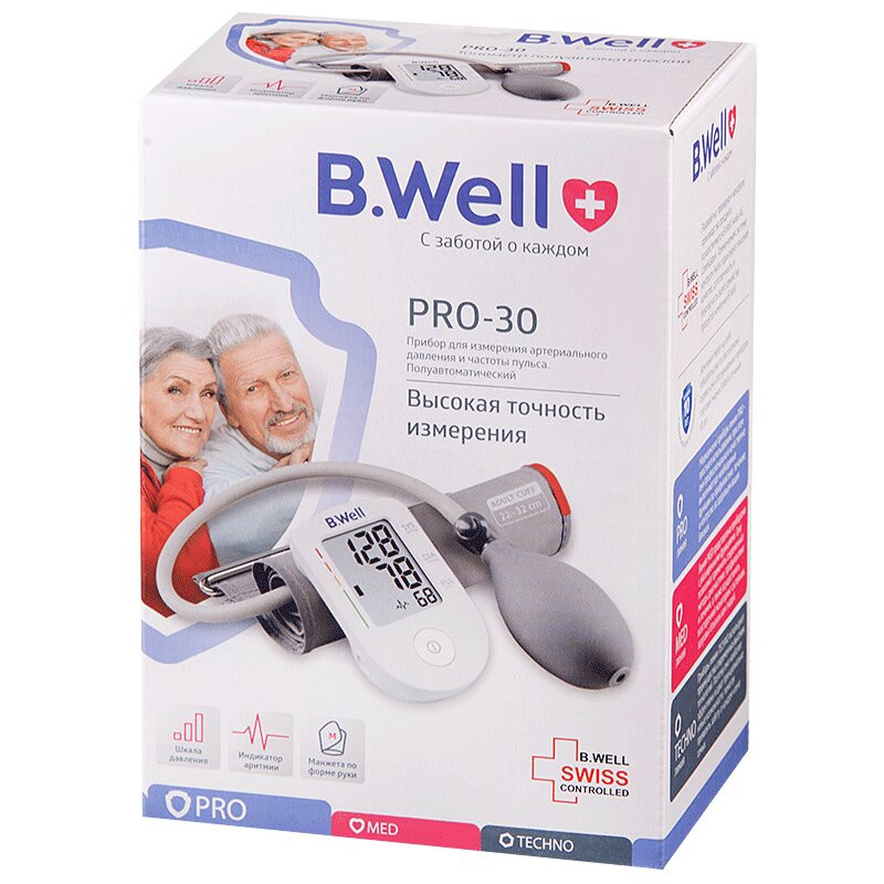 B.Well Тонометр полуавтоматический PRO-30 