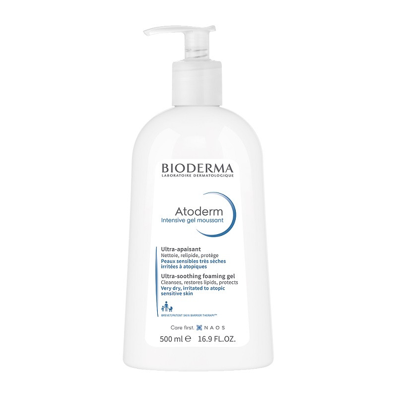 Bioderma Atoderm Интенсив Гель очищающий для лица и тела 500 мл