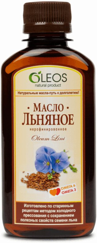 Oleos Масло льняное для приема внутрь 200 мл