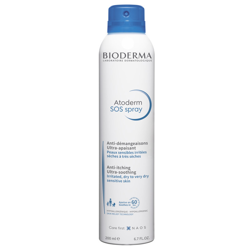 Bioderma Atoderm SOS Спрей-эмульсия успокаивающая против зуда при атопическом дерматите 200 мл
