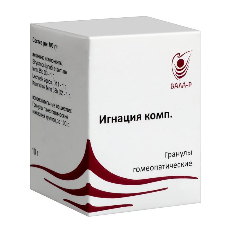 Игнация комп. гранулы гомеопатические 10 г
