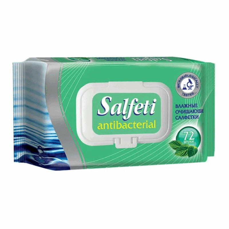 Salfeti Салфетки влажные антибактериальные 72 шт
