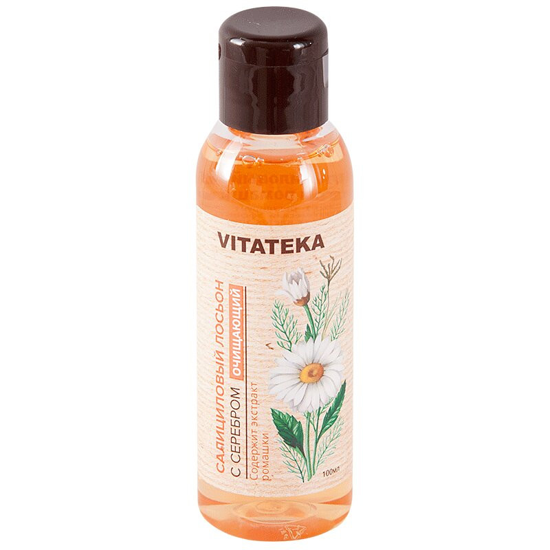 Vitateka Лосьон салициловый с серебром и экстрактом ромашки 100 мл