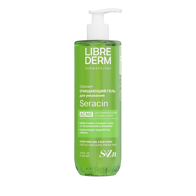 Librederm Seracin Гель для умывания очищающий 400 мл