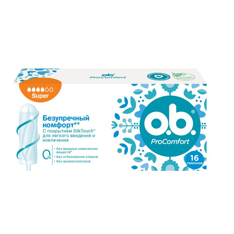 o.b. ProComfort Тампоны гигиенические Super 16 шт